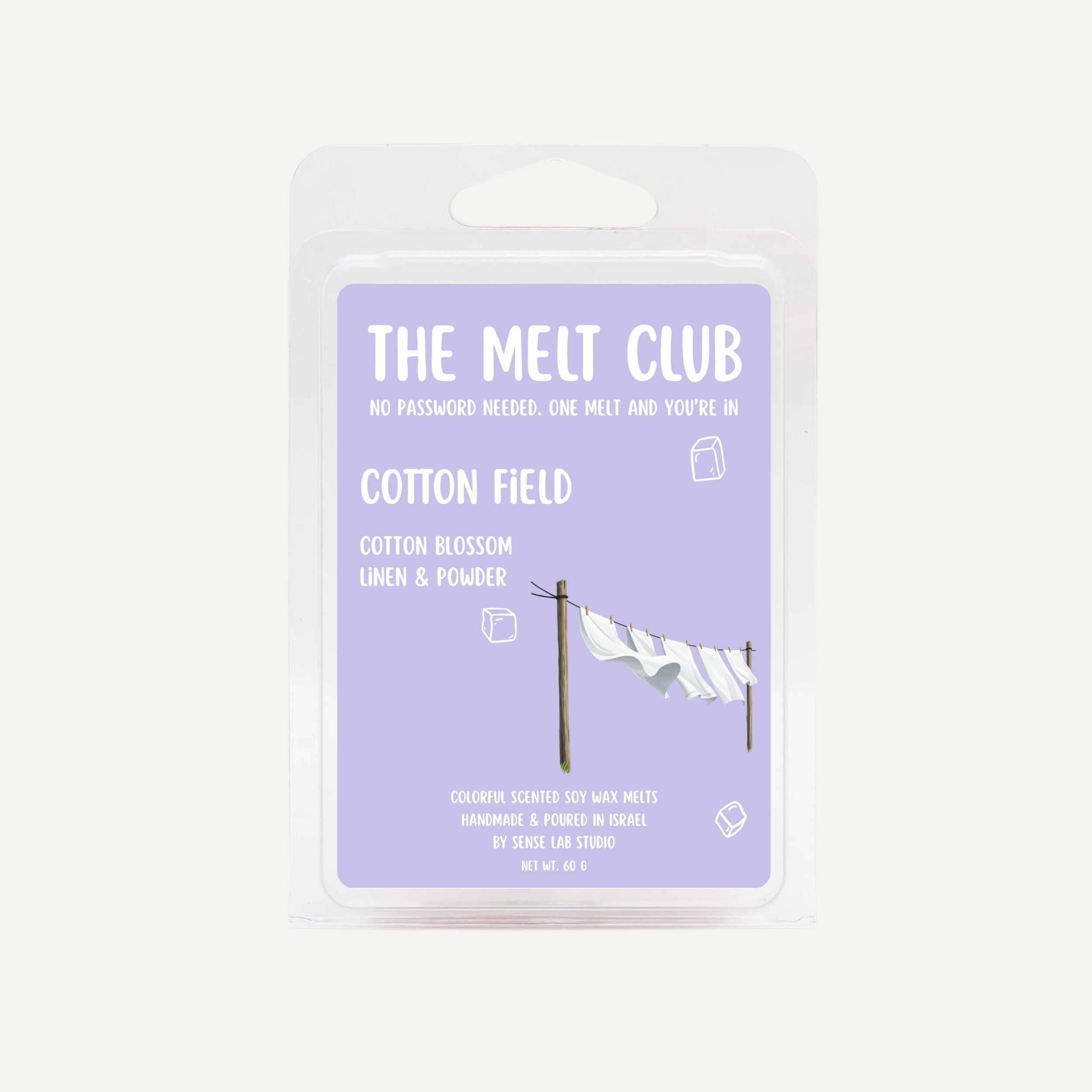 Cotton Field - קוביות שעווה ריחניות וצבעוניות למבער בניחוח כותנה
