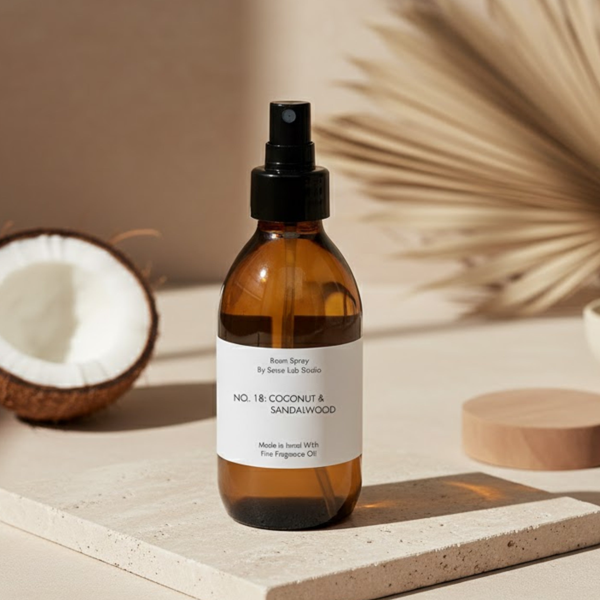 NO. 18: Coconut & Sandalwood - מבשם אוויר וחלל מרוכז