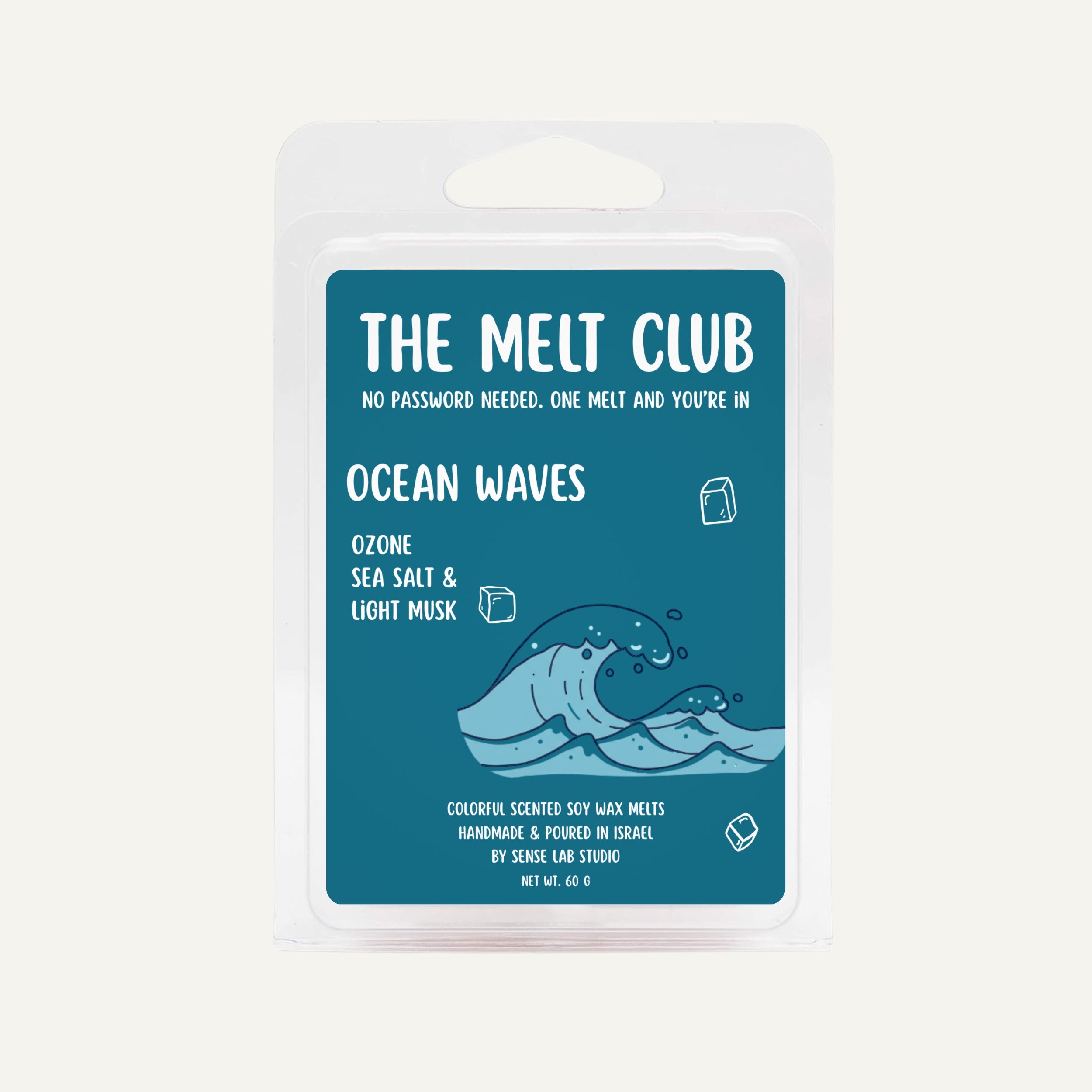 קוביות שעווה למבער שמנים בניחוח גלי האוקיינוס