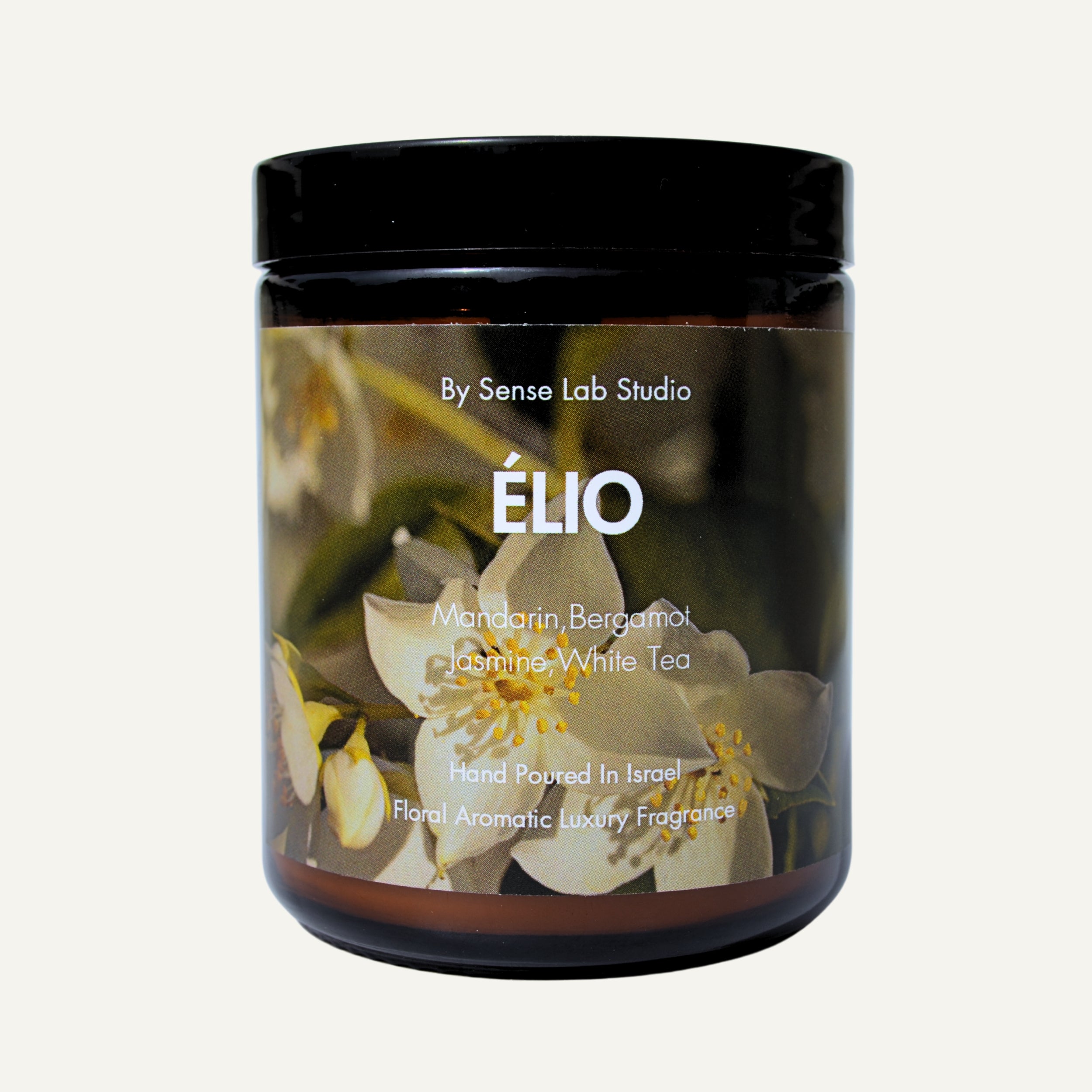 ÉLIO- נר ריחני איכותי בניחוח תה לבן וג&