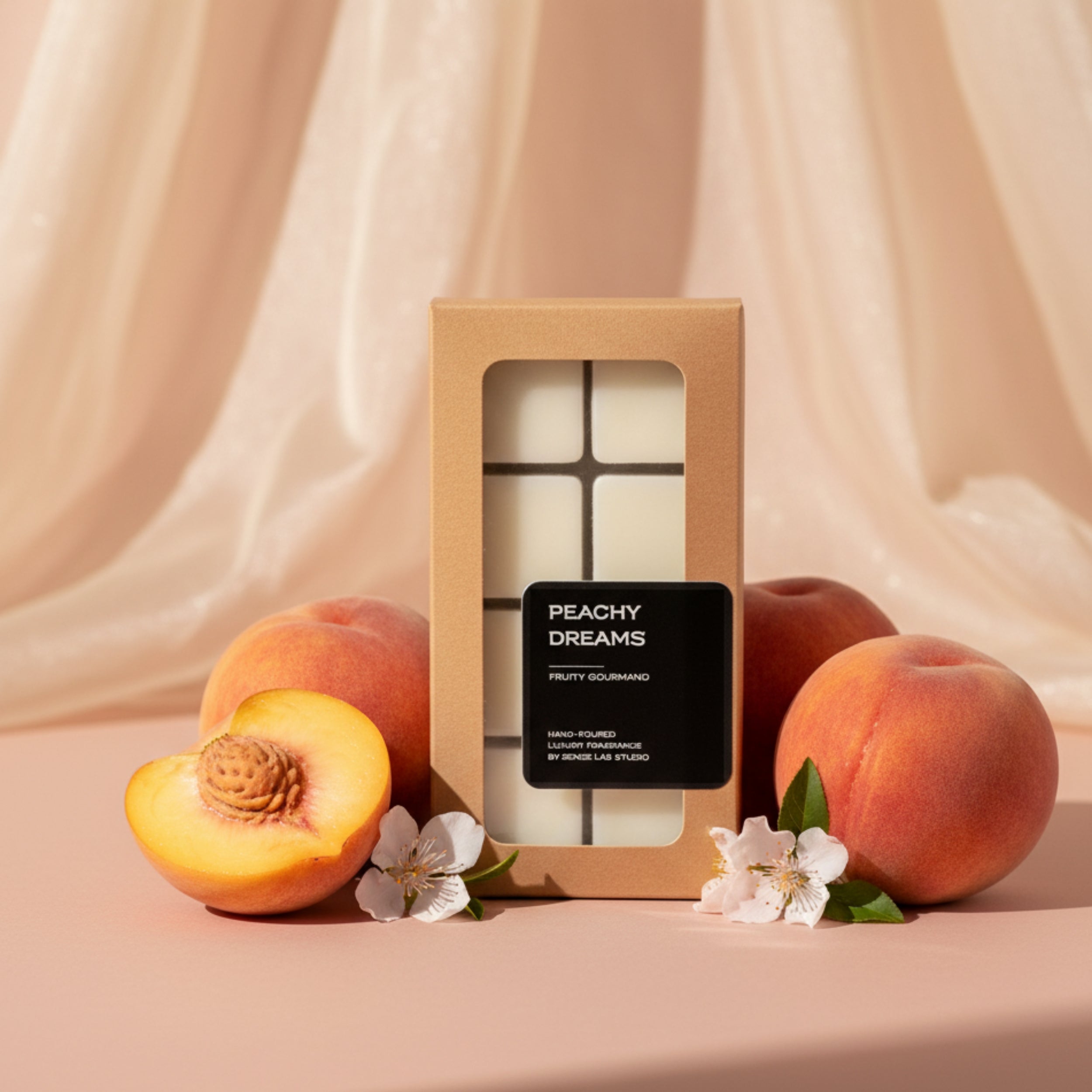 Peachy Dreams - קוביות שעווה מפיצות ריח wax melts sense lab studio