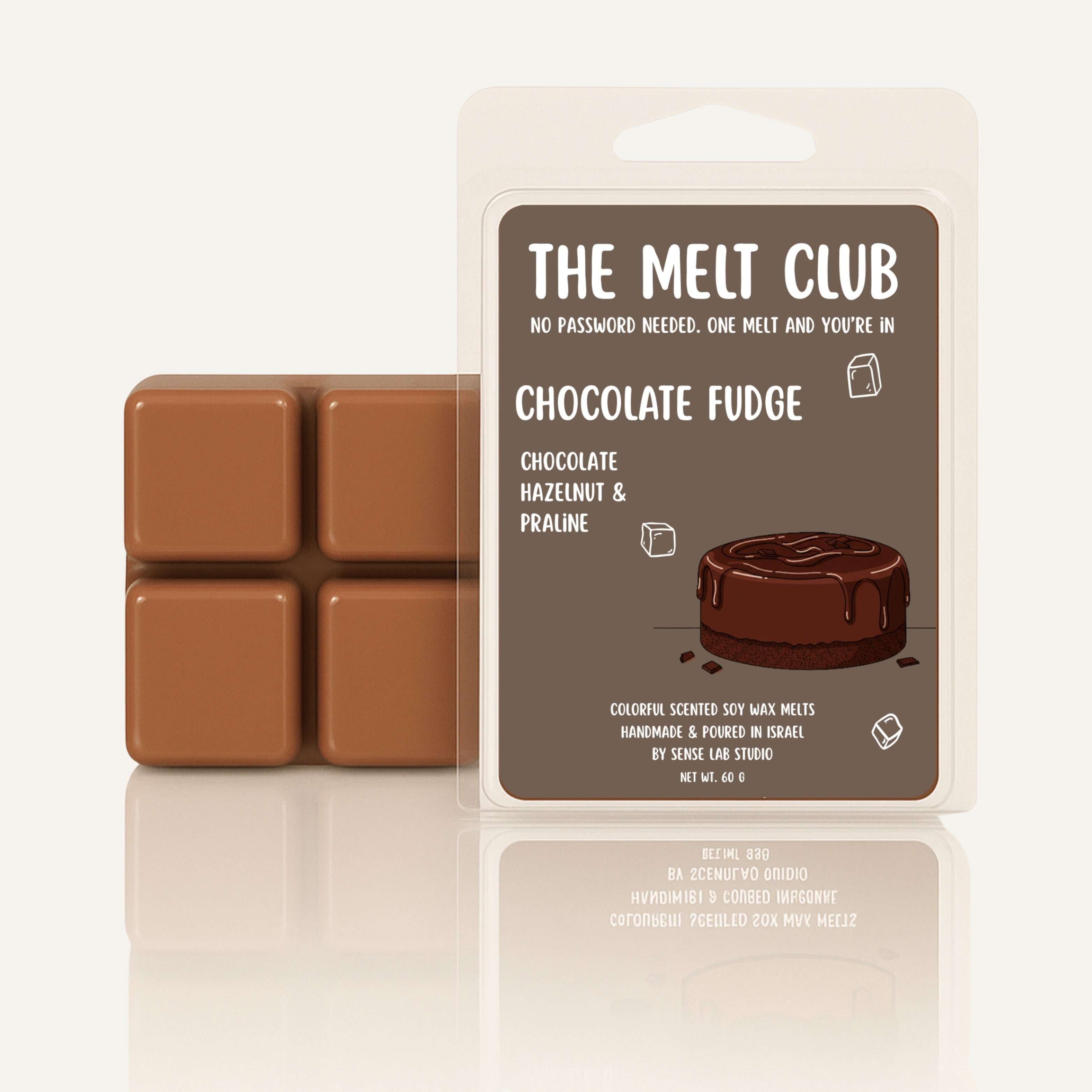 Chocolate Fudge - קוביות שעווה ריחניות וצבעוניות למבער בניחוח שוקולדי עשיר