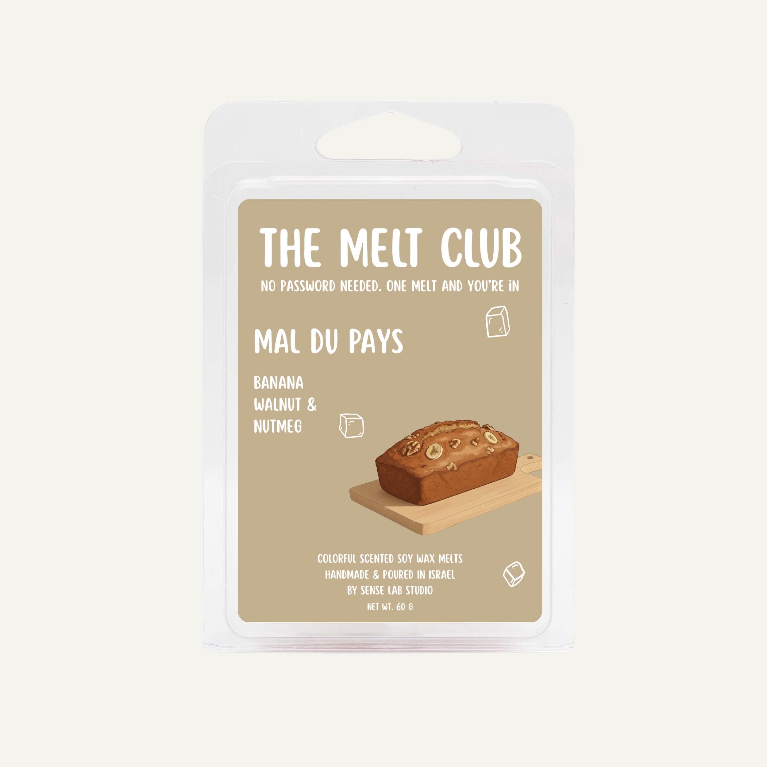 Mal Du Pays - קוביות שעווה ריחניות וצבעוניות למבער בניחוח לחם בננה