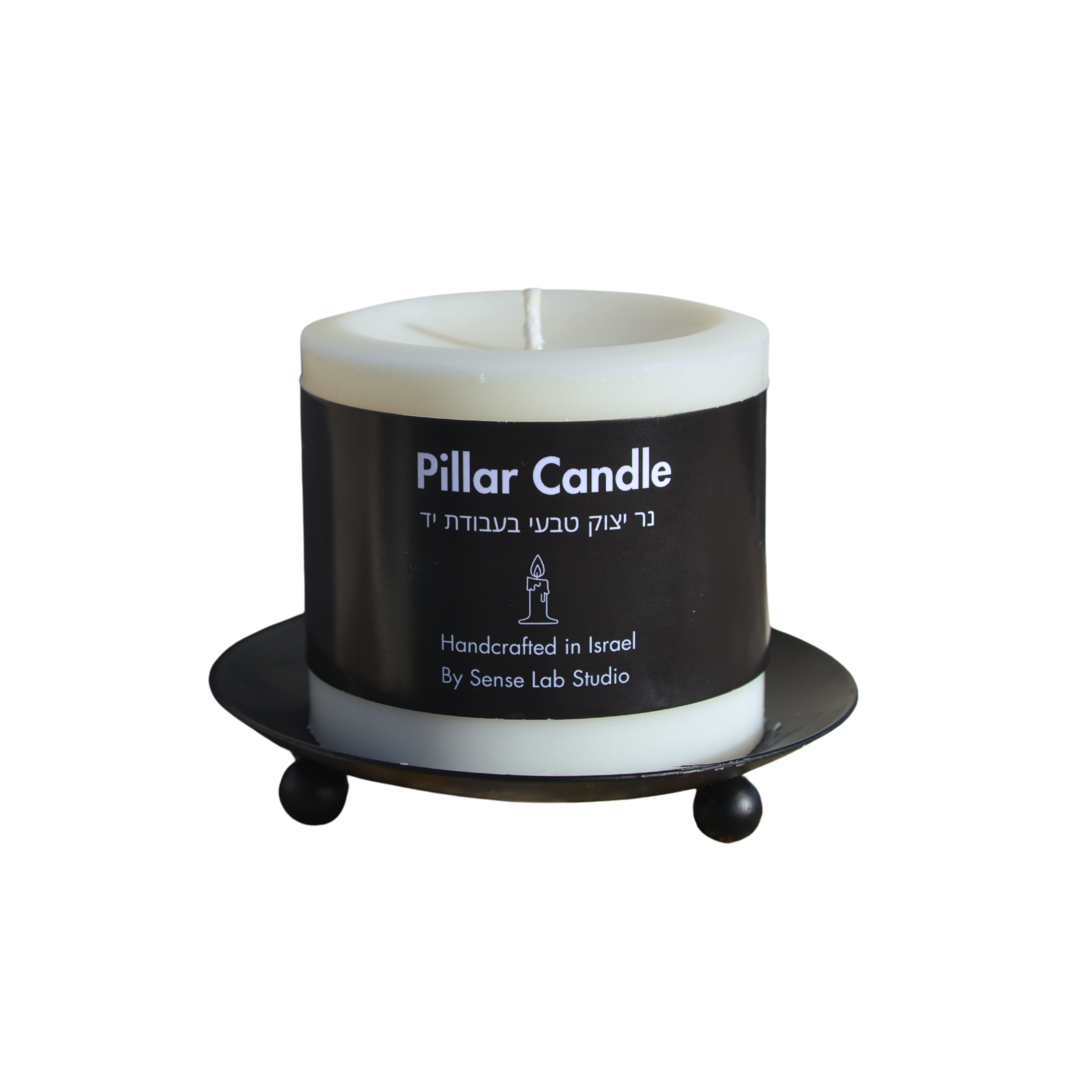 נר עומד יצוק דקורטיבי - Compact