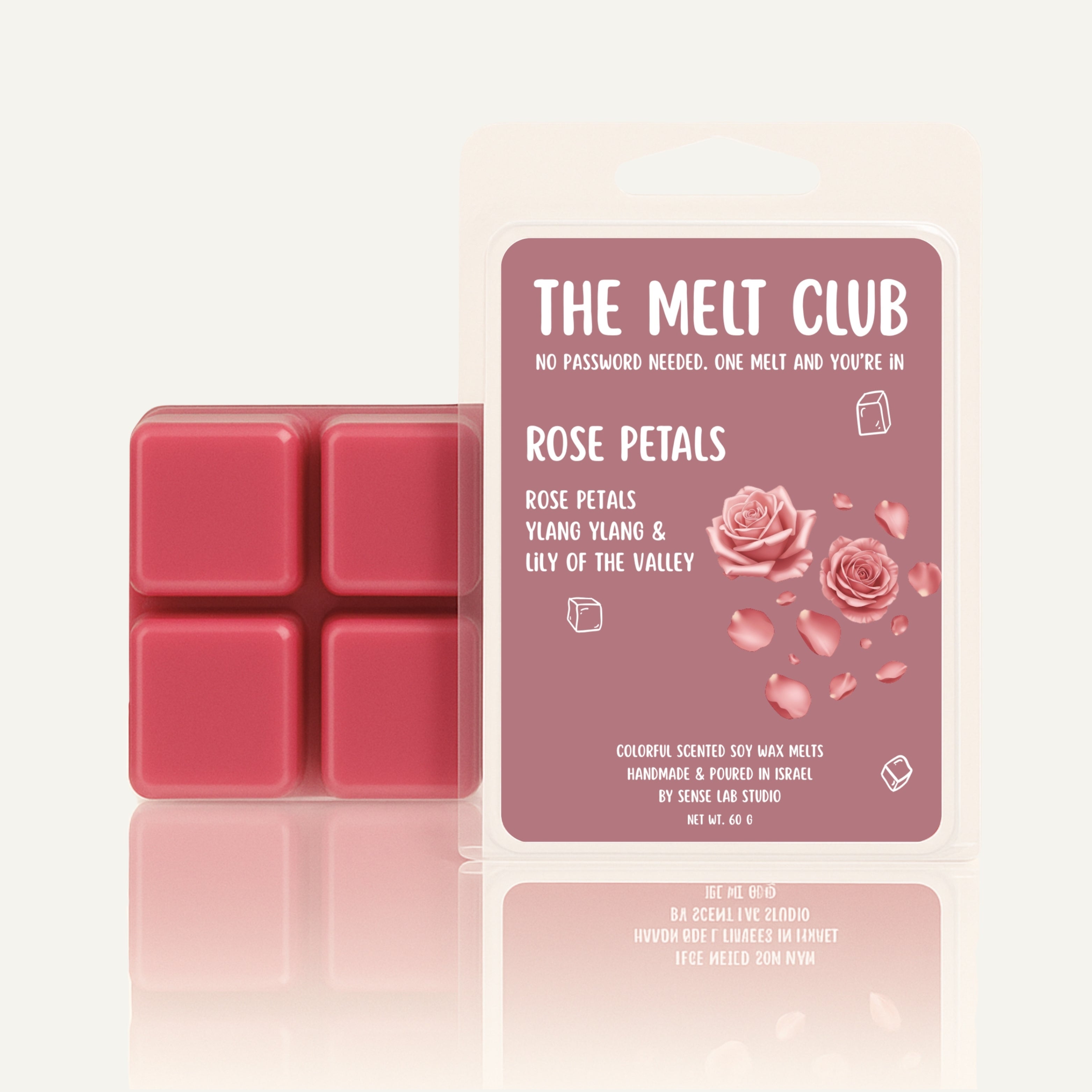 קוביות שעווה למבער שמנים בניחוח ורדים