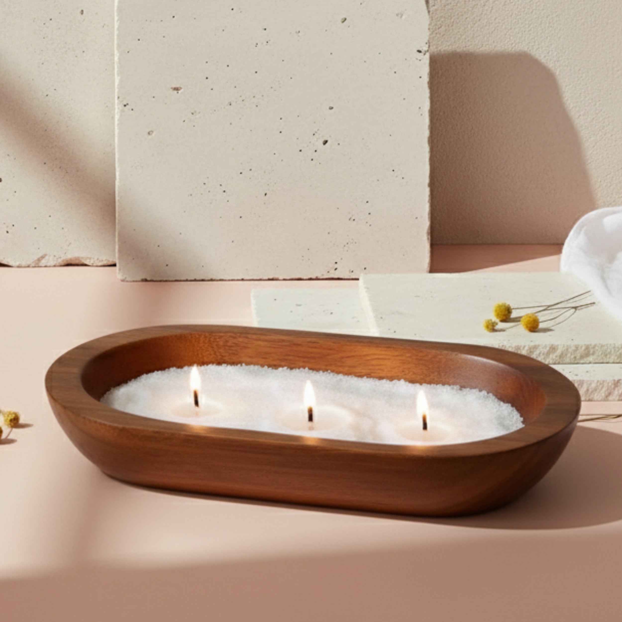 Ivory - פניני שעווה בגוון לבן scnted candle sense lab studio