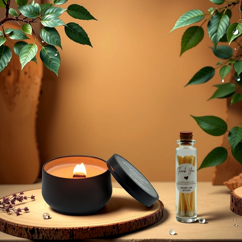 תמונת באנר - נר ריחני לדרך - עם כיתוב : קח את הריח האהוב איתך לכל מקום - לינק לקולקצייה