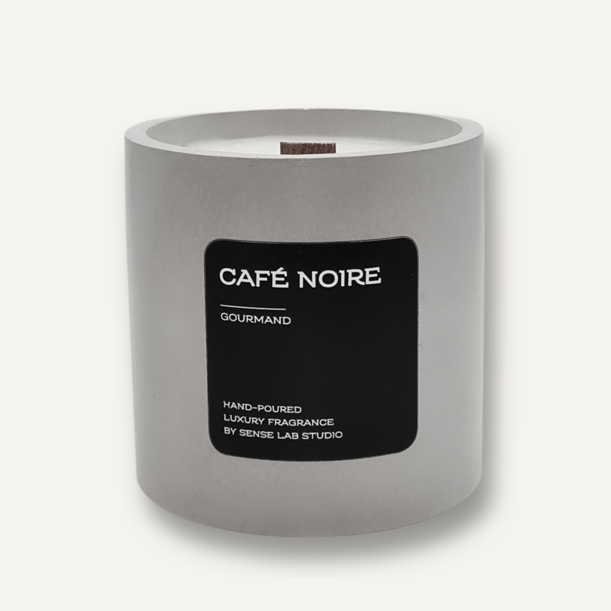 Café-Noire - נר ריחני בכלי בטון scnted candle sense lab studio
