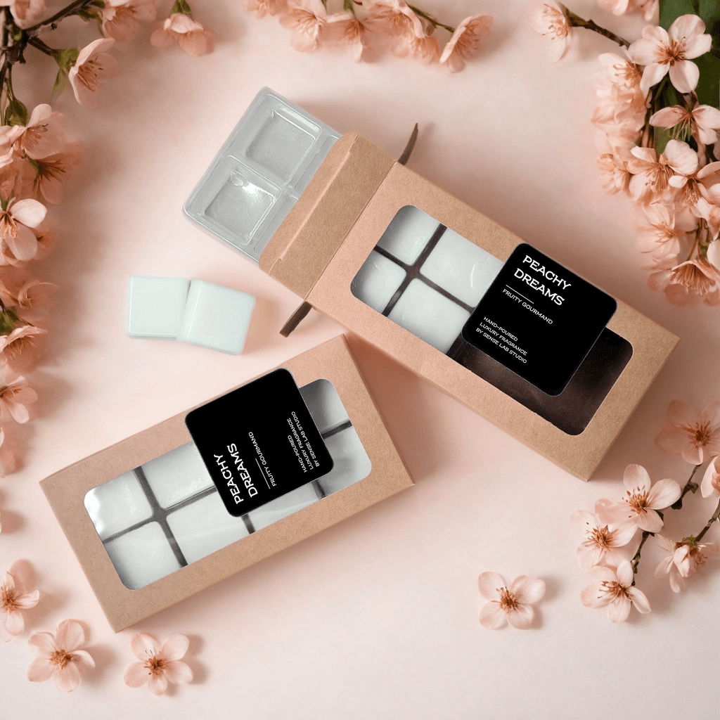 Peachy Dreams - קוביות שעווה מפיצות ריח wax melts sense lab studio