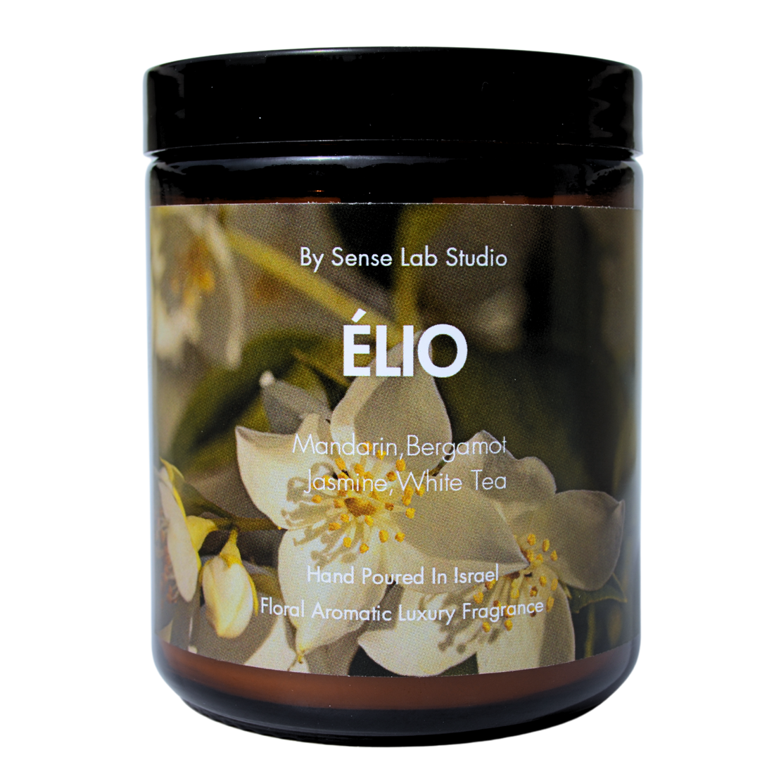 ÉLIO- נר ריחני איכותי בניחוח תה לבן וג&