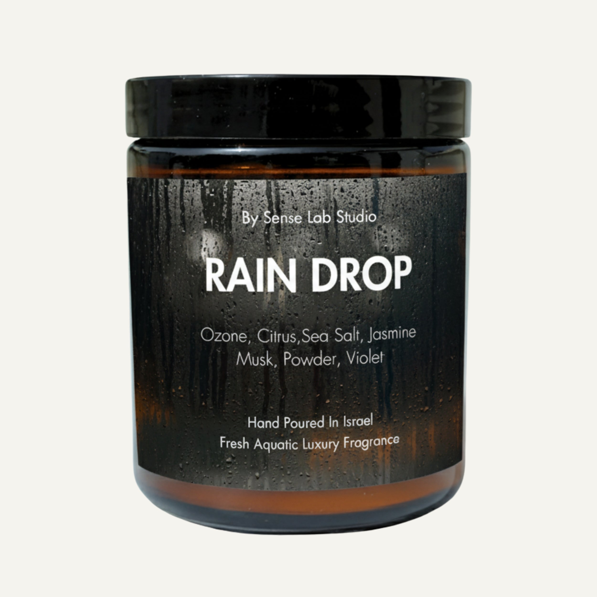 RAIN DROP - נר ריחני איכותי בניחוח חורפי | 100% שעוות סויה