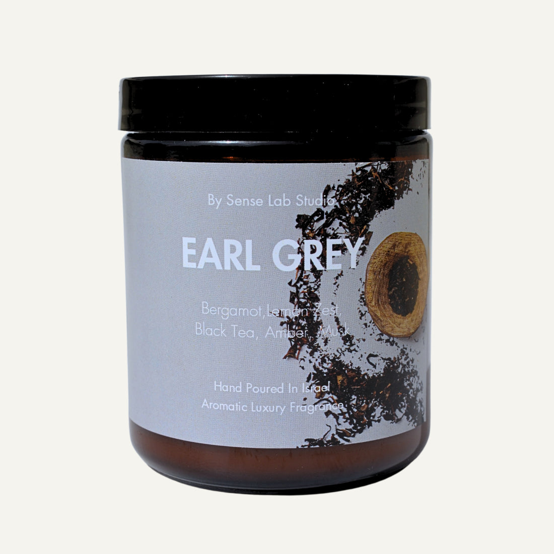 EARL GREY - נר ריחני איכותי בניחוח ארל גריי | 100% שעוות סויה

