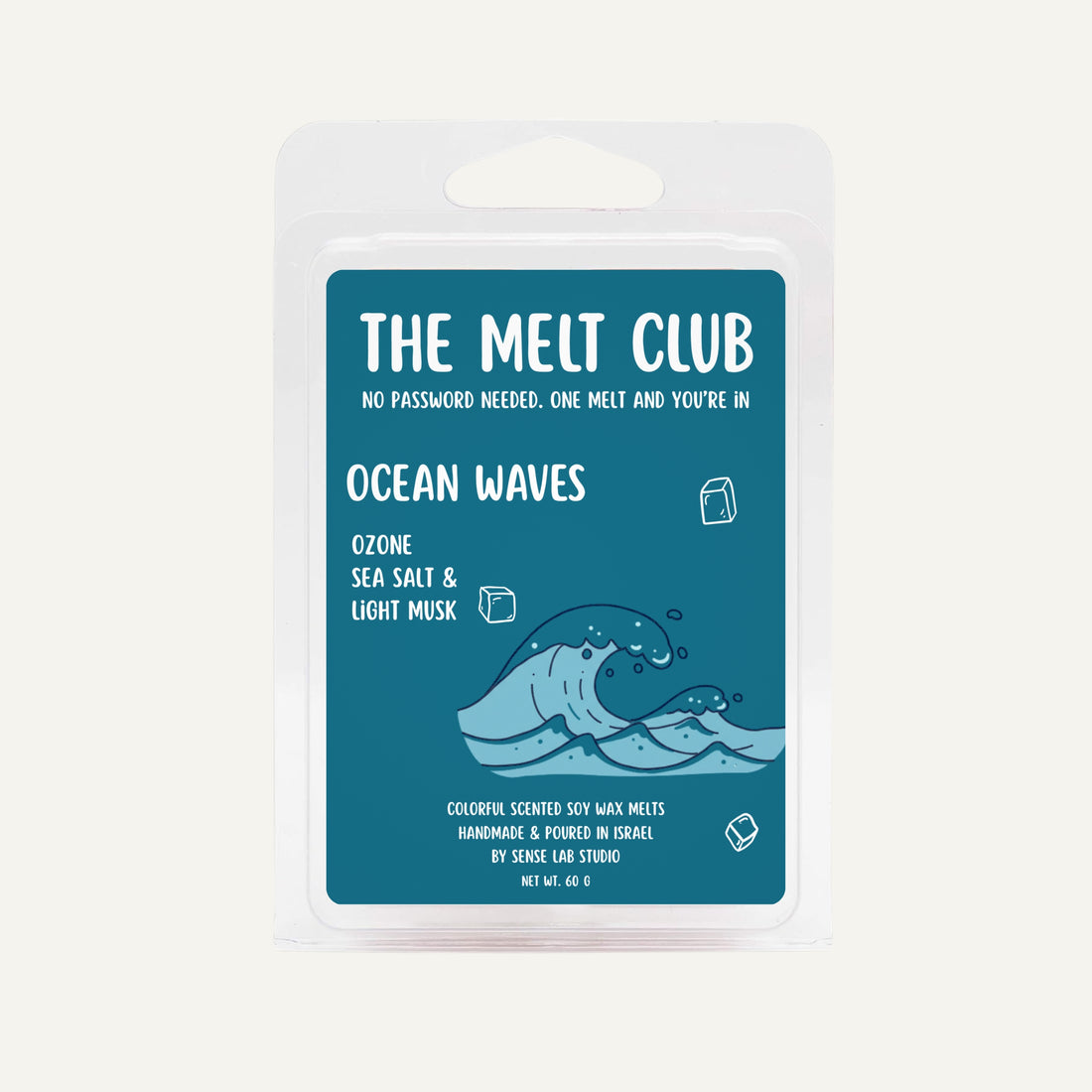 Ocean Waves - קוביות שעווה צבעוניות בניחוח ימי
