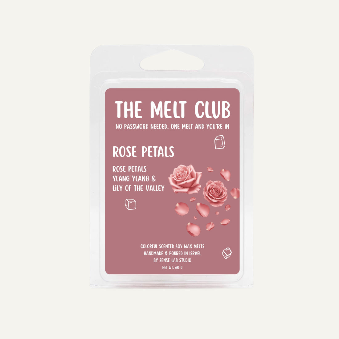 Rose Petals -  קוביות שעווה צבעוניות בניחוח עלי ורדים