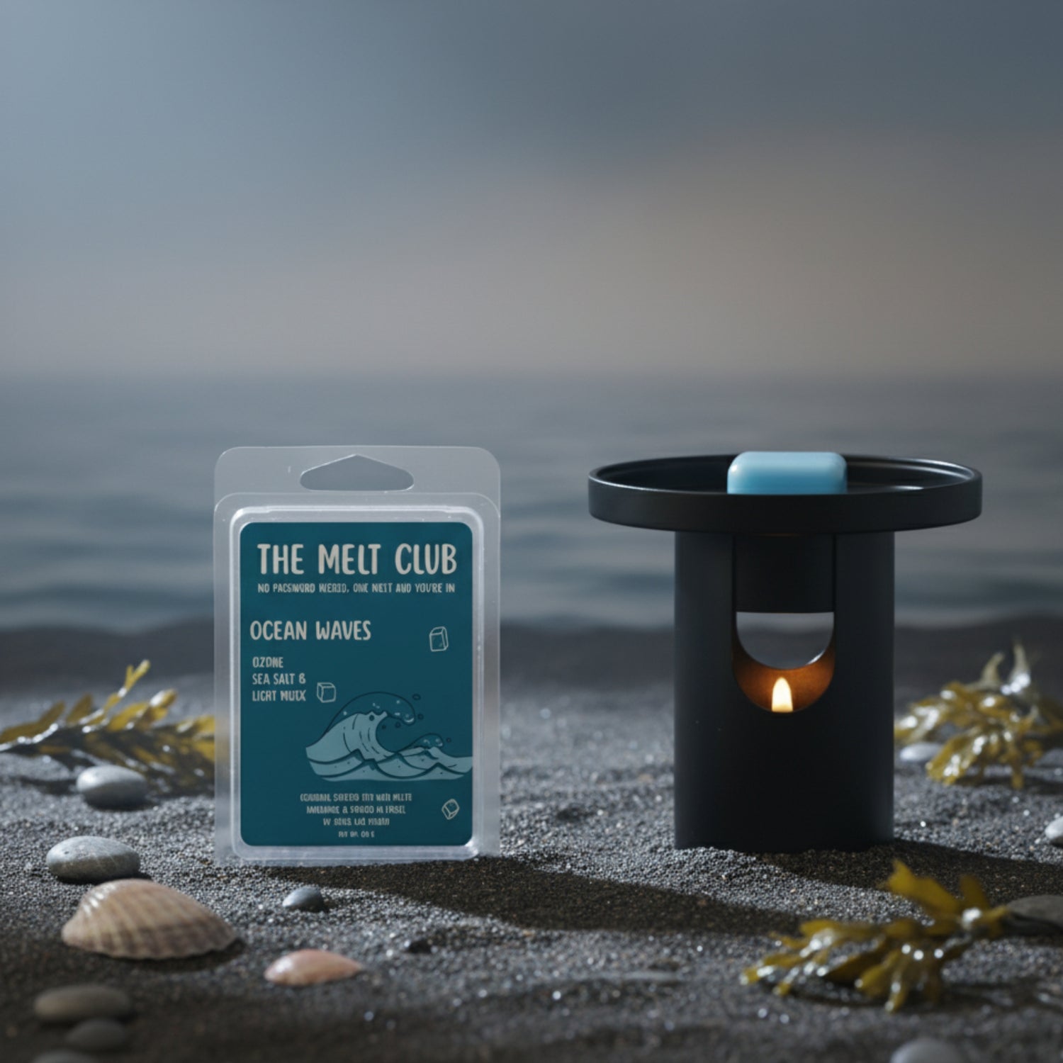 קוביות שעווה למבער שמנים בניחוח גלי האוקיינוס