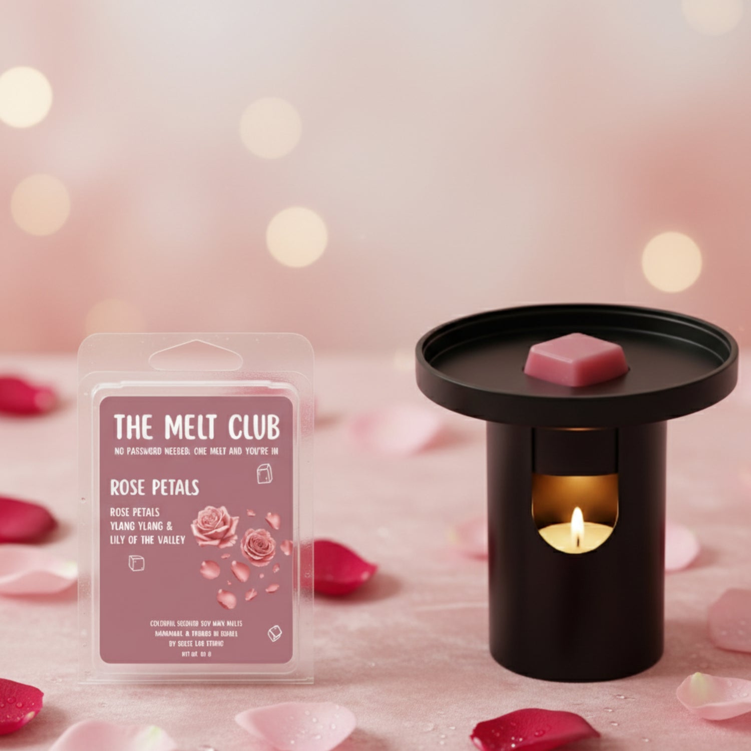 קוביות שעווה למבער שמנים בניחוח ורדים