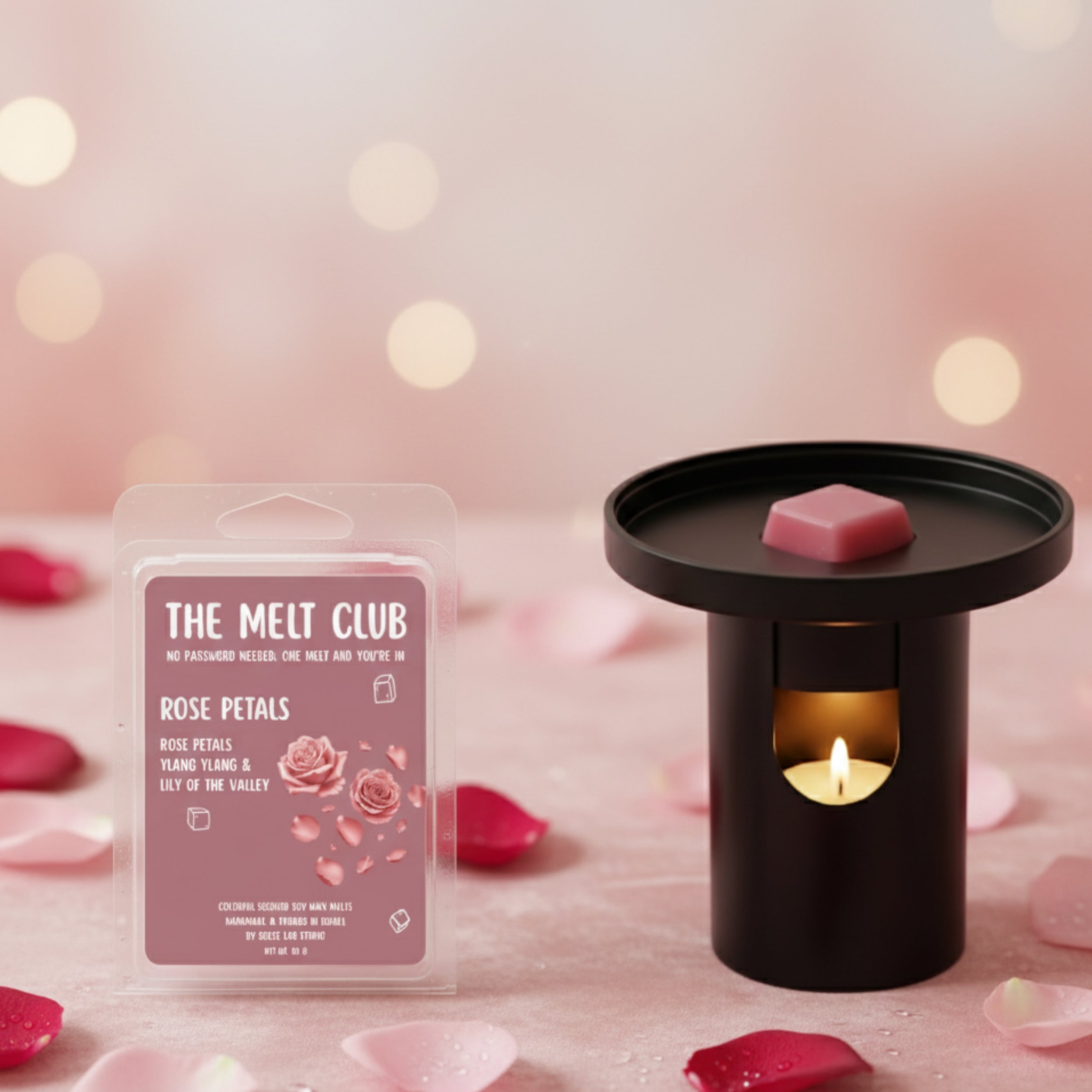 קוביות שעווה למבער שמנים בניחוח ורדים