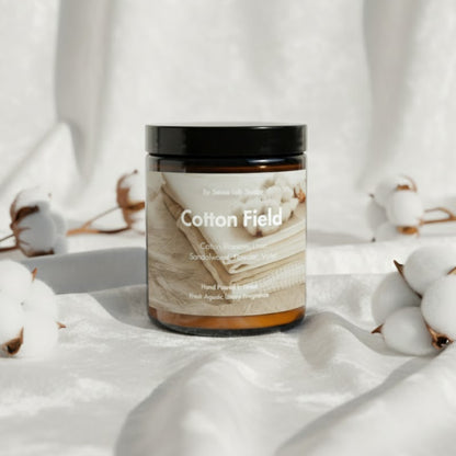 COTTON FIELD - נר ריחני איכותי בניחוח כותנה | 100% שעוות סויה