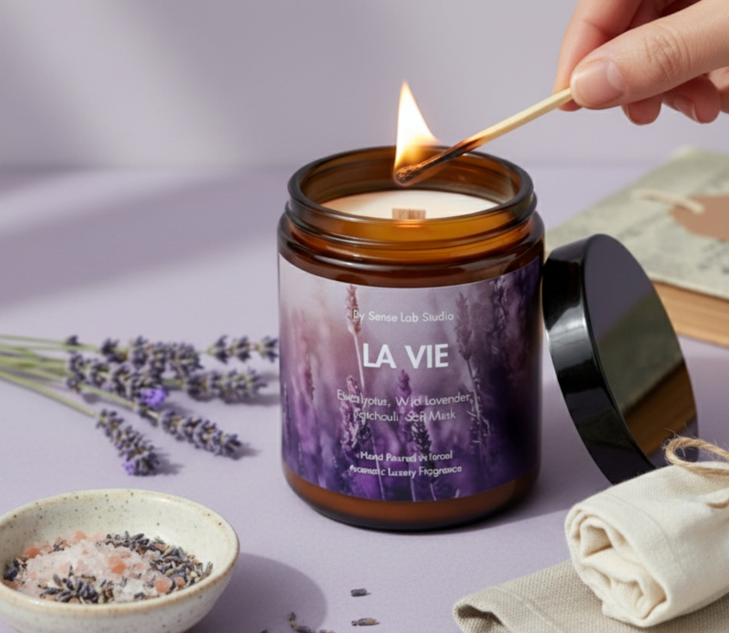 נר בניחוח לוונדר - באנר