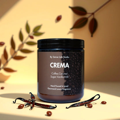 CREMA - נר ריחני איכותי בניחוח קפה וניל