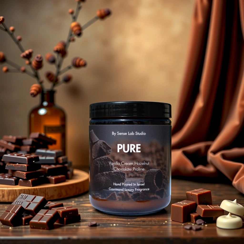 PURE - נר ריחני איכותי בניחוח שוקולד
