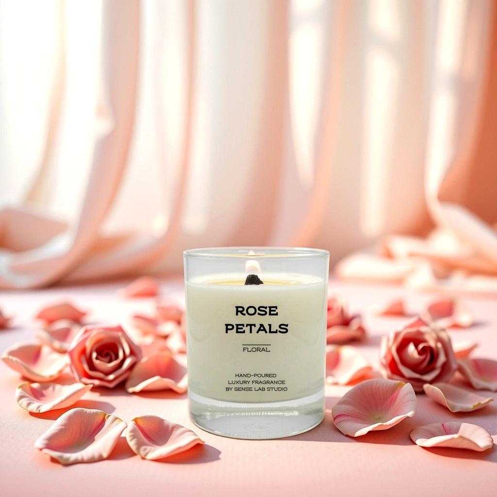 Rose Petals - נר ריחני בניחוח עלי ורדים | 100% שעוות סויה