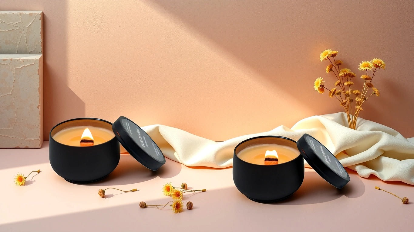 נר ריחני איכותי משעווה טבעית TRAVEL CANDLE - תמונת הירו