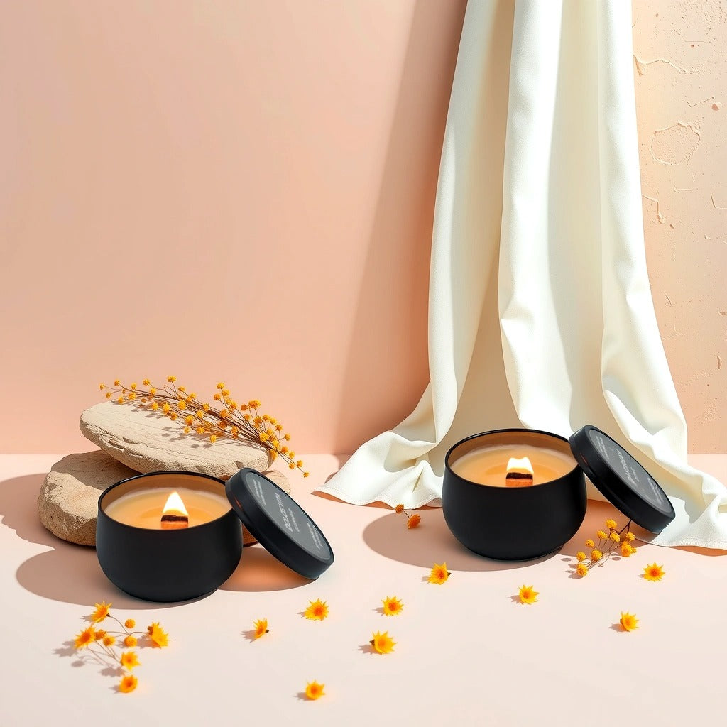 נר ריחני איכותי משעווה טבעית TRAVEL CANDLE - תמונת הירו